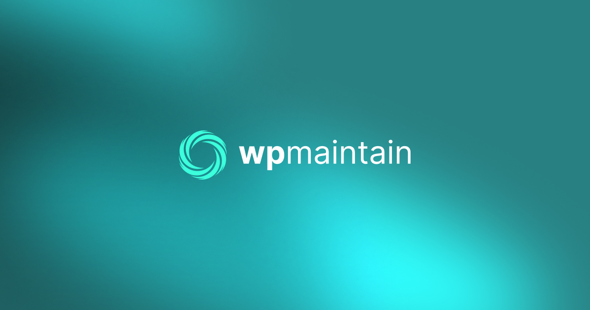 WPMaintain dashboard showing centralized WordPress site management with update status, security alerts, and uptime monitoring