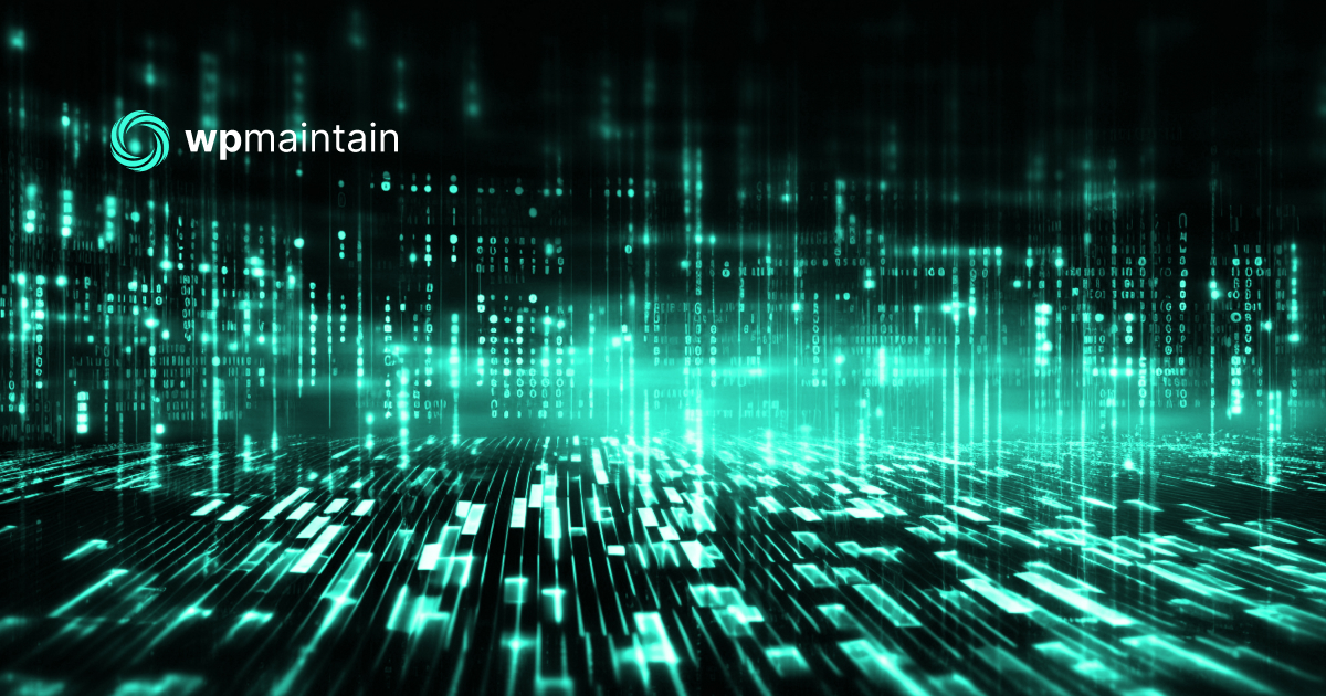 WPMaintain teal background representing a WordPress maintenance report health score